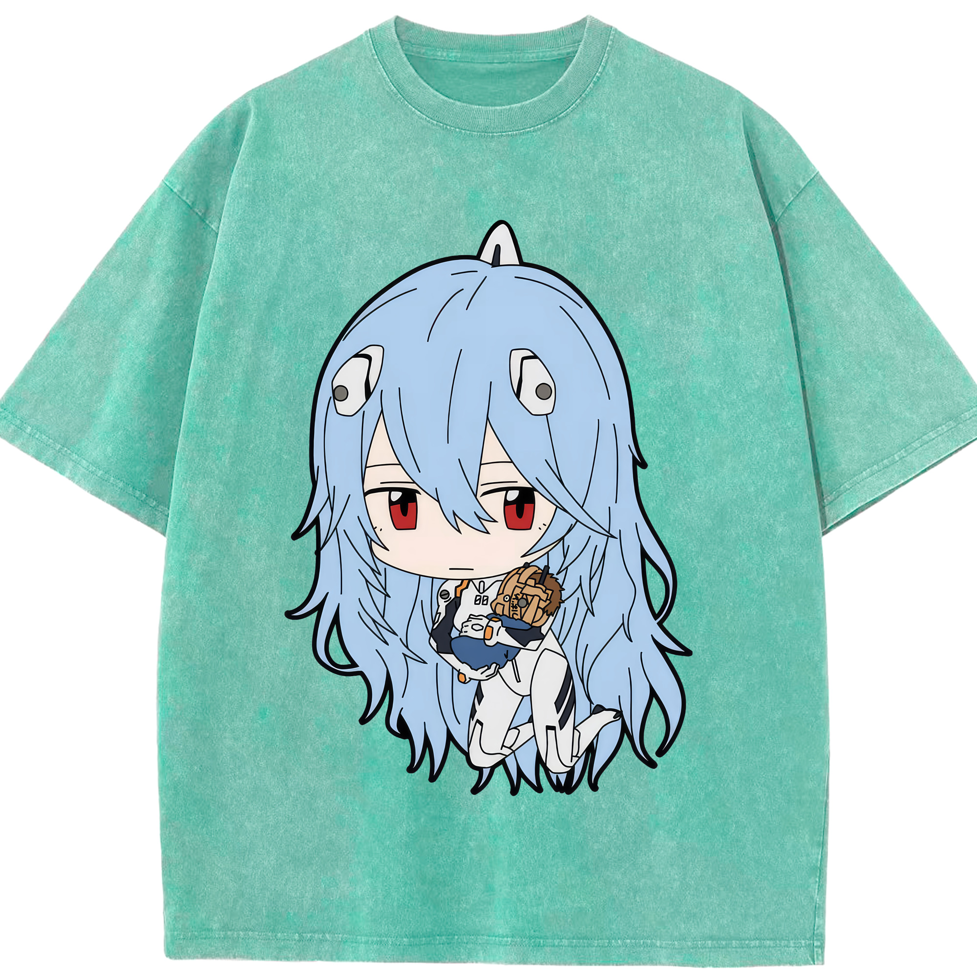 （画像用） EVA 新世紀エヴァンゲリオン 綿100% ヴィンテージ風 半袖Tシャツ（フロントプリント）